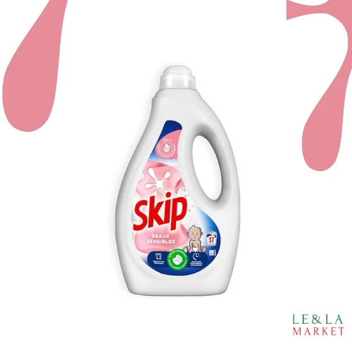 Lessive liquide peaux sensibles et bébé Skip Sensitive 37 lavages