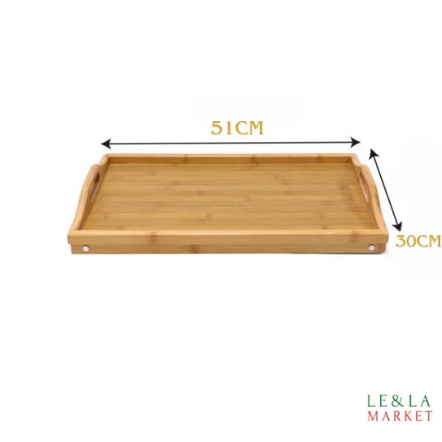 Plateau pliable en bambou Jonas 51x30x28cm