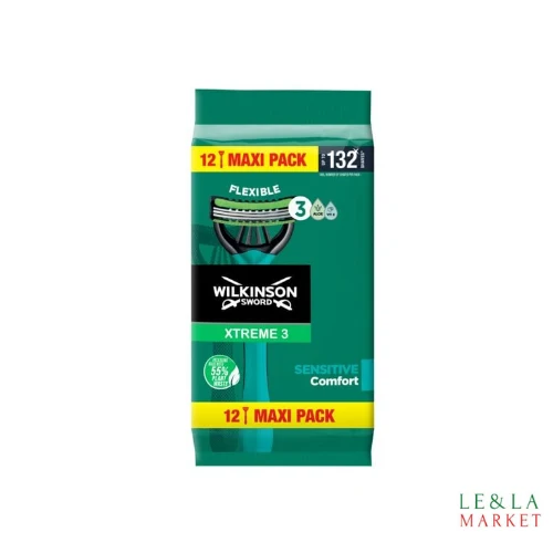 Rasoirs jetables Xtreme 3 Sensitive Wilkinson x12