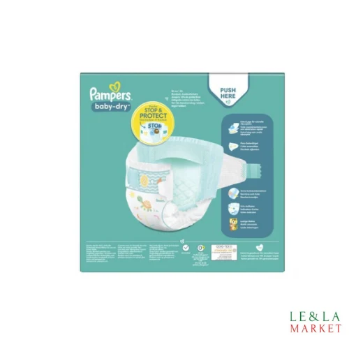 Couche Maxi pack Pampers baby-dry T4(9-14kg) 108 couches