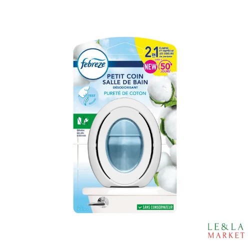 Désodorisant petit coin 2en1 purete coton Febreze