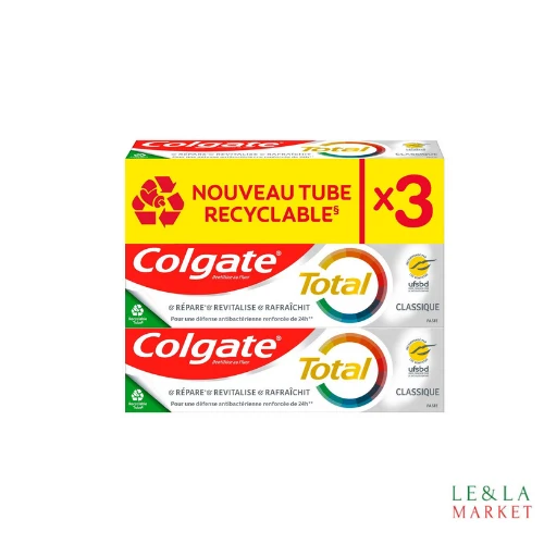 Dentifrice Colgate classique 3x75ml