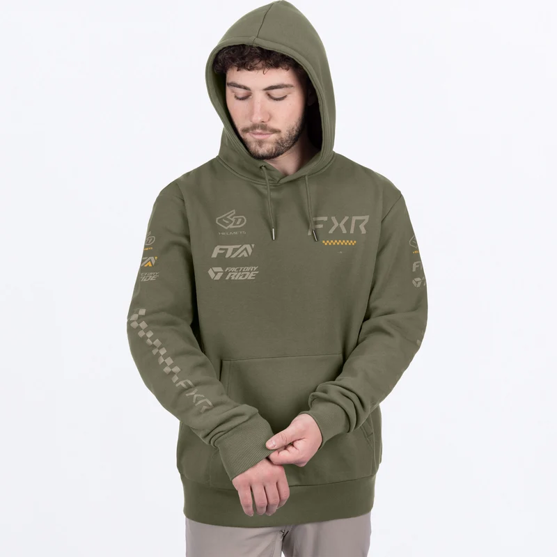 Men's Stack Cotton Pullover Hoodie