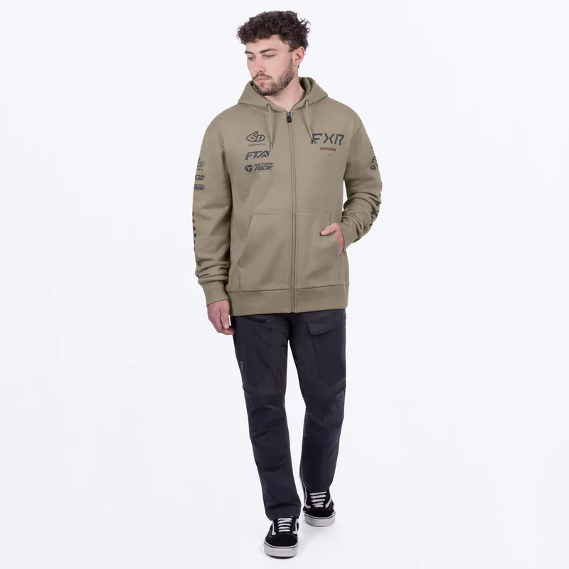 Men's Stack Cotton Zip Up Hoodie