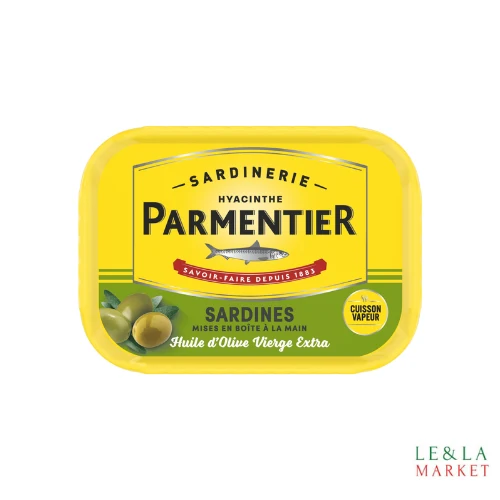 Sardines à l'huile d'olive vierge extra PARMENTIER 135g