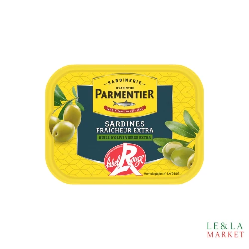 Sardines à l'huile d'olive vierge extra PARMENTIER 135g