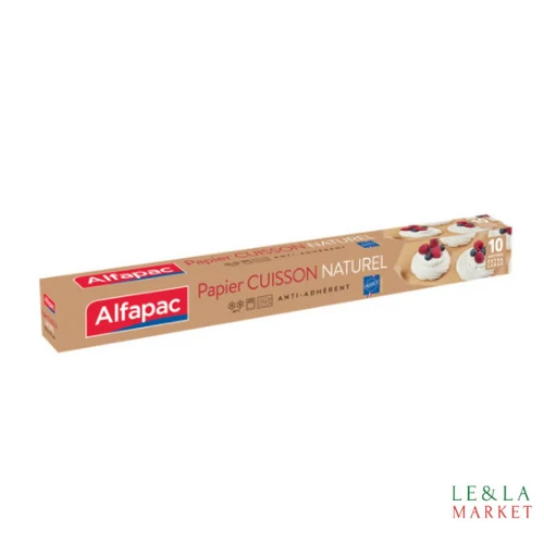 Papier cuisson naturel Alfapac 10 mètres