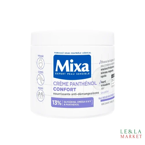Crème panthénol confort Mixa 400ml