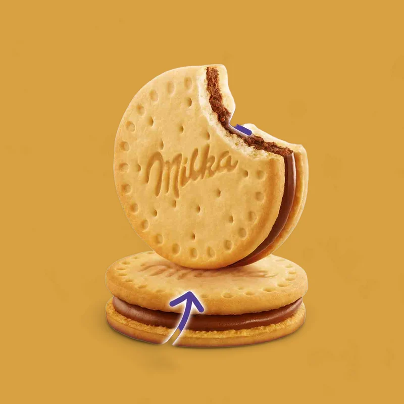 Biscuits fourrés au chocolat au lait Milka 260g