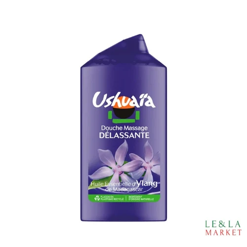 Gel douche massage délassante Ushuaïa huile essentielle d'Ylang de Madagascar 300ml