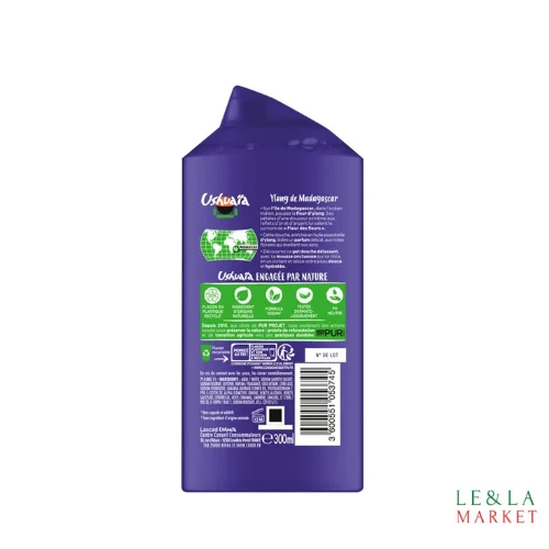 Gel douche massage délassante Ushuaïa huile essentielle d'Ylang de Madagascar 300ml