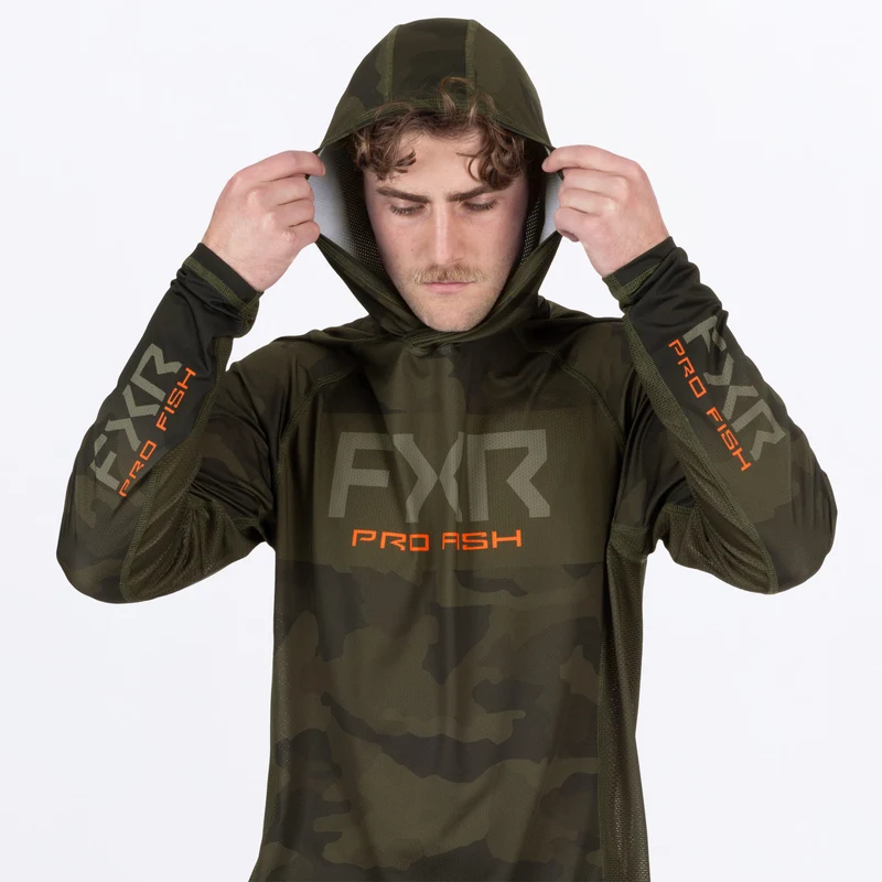 Men's Derby Camo Air UPF Pullover Hoodie