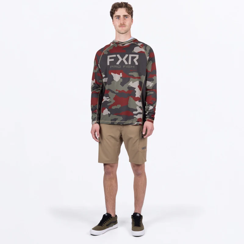 Men's Derby Camo Air UPF Pullover Hoodie