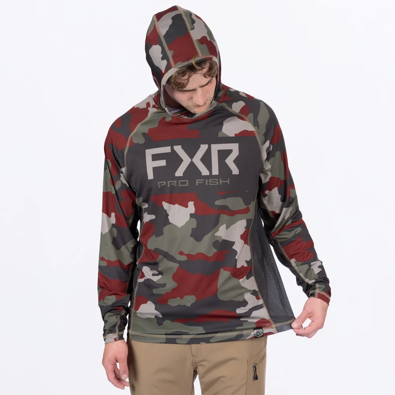 Men's Derby Camo Air UPF Pullover Hoodie