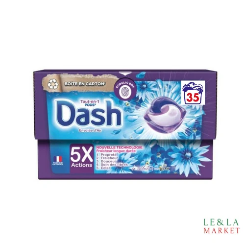Lessive Dash envolée d'air Dash Tout-en 1 Pods 35 lavages