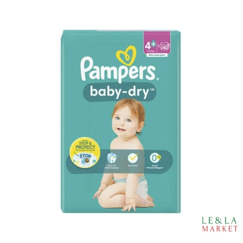 Couches Pampers baby-dry T4+(10-15kg) x40
