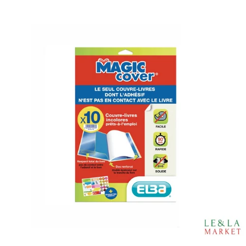 Couvre-livres en polypropylène Elba Magic Cover A4 x10
