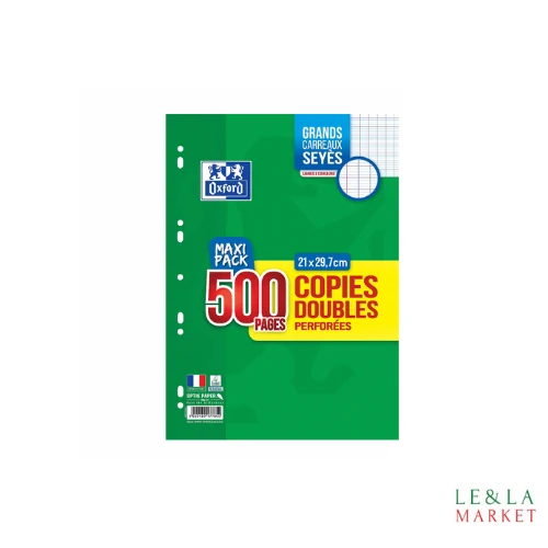 Copies doubles perforees 90g 21x29.7cm 500 pages
