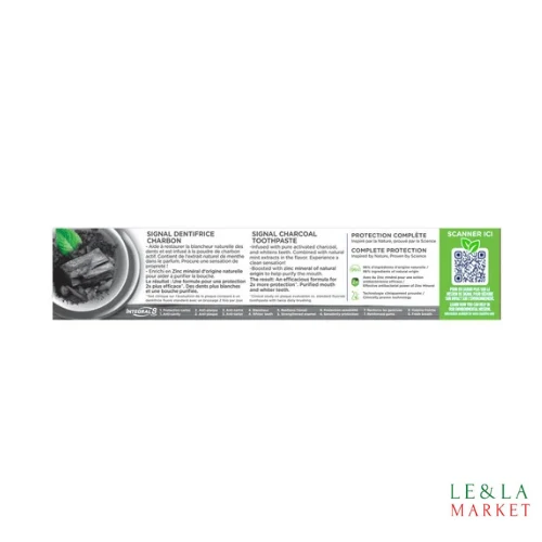 Dentifrice Nature elements charbon Intégral 8 Signal le tube de 75mL
