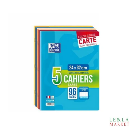 Cahiers Oxford lot de 5 cahiers 24x32cm