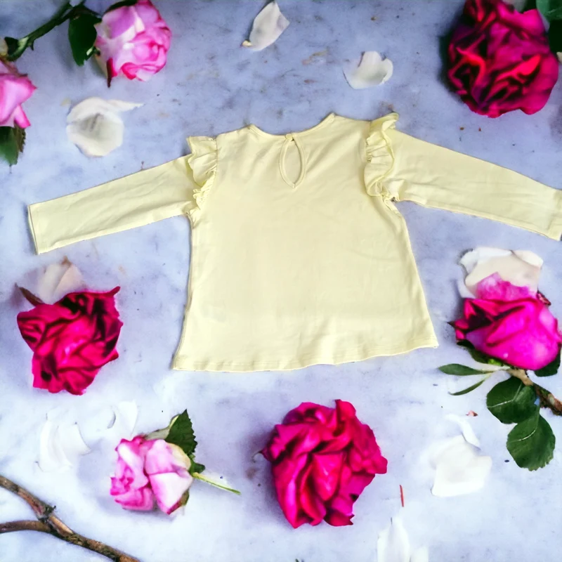T-shirt jaune pour fille Tex baby 12 Mois