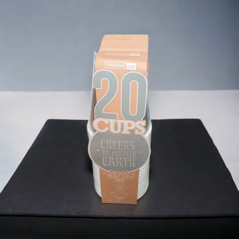 Goblet argenté 53cl , recyclable et ultra résistant 20 cups