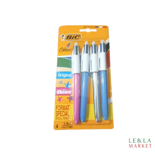 Stylo 4 colours Bic Original x4