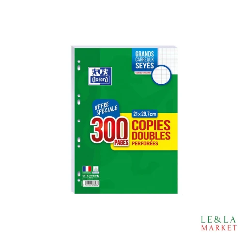 Copies doubles perforees 90g 21x29.7cm 300 pages