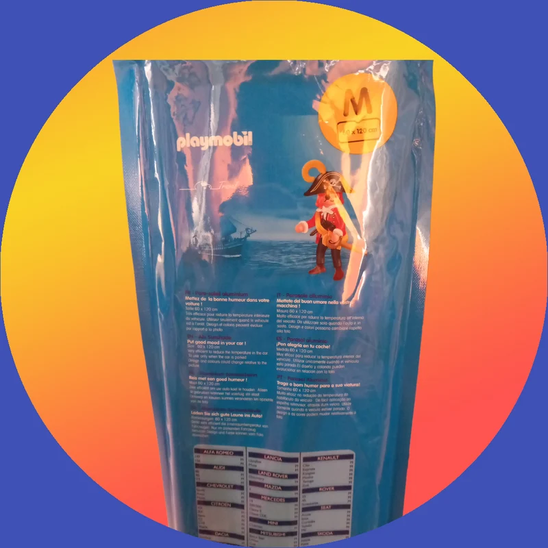 Pare-soleil aluminium Playmobil 60x120cm
