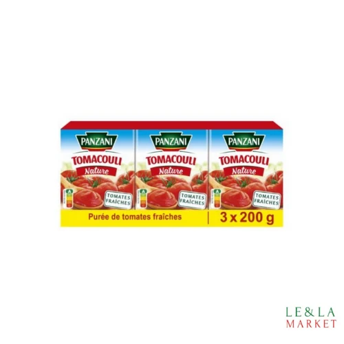 Sauce Tomacouli nature Panzani 3x200g