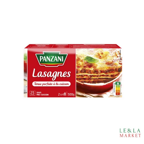 Feuilles de lasagnes de Panzani 500g