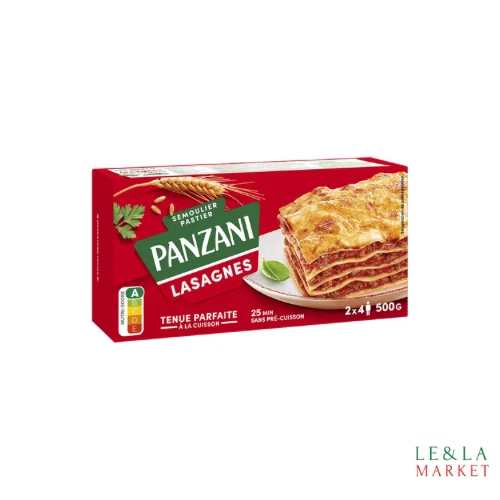 Feuilles de lasagnes de Panzani 500g