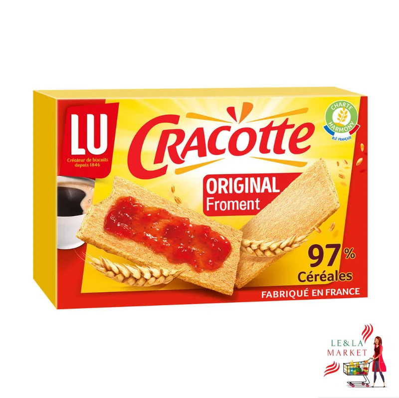 Tartine croquantes au froment Lu Cracotte 250g