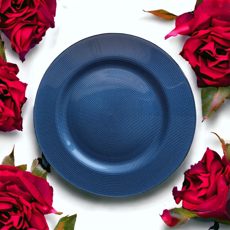 Assiette plate blue 31cm