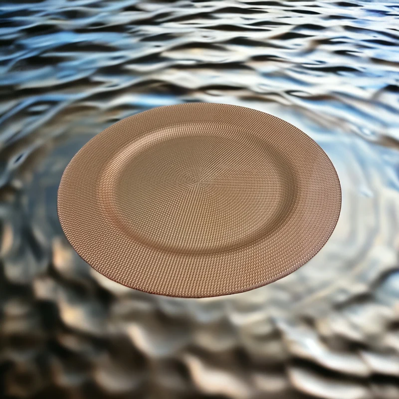 Assiette plate doré 31cm
