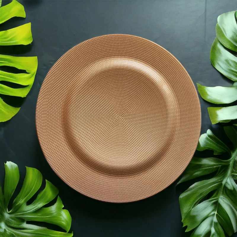 Assiette plate doré 31cm