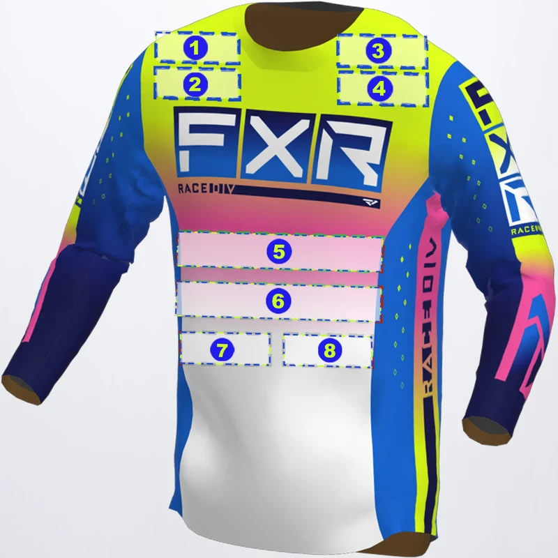 Blue/Hi Vis/Pink Custom Podium Pro Jersey