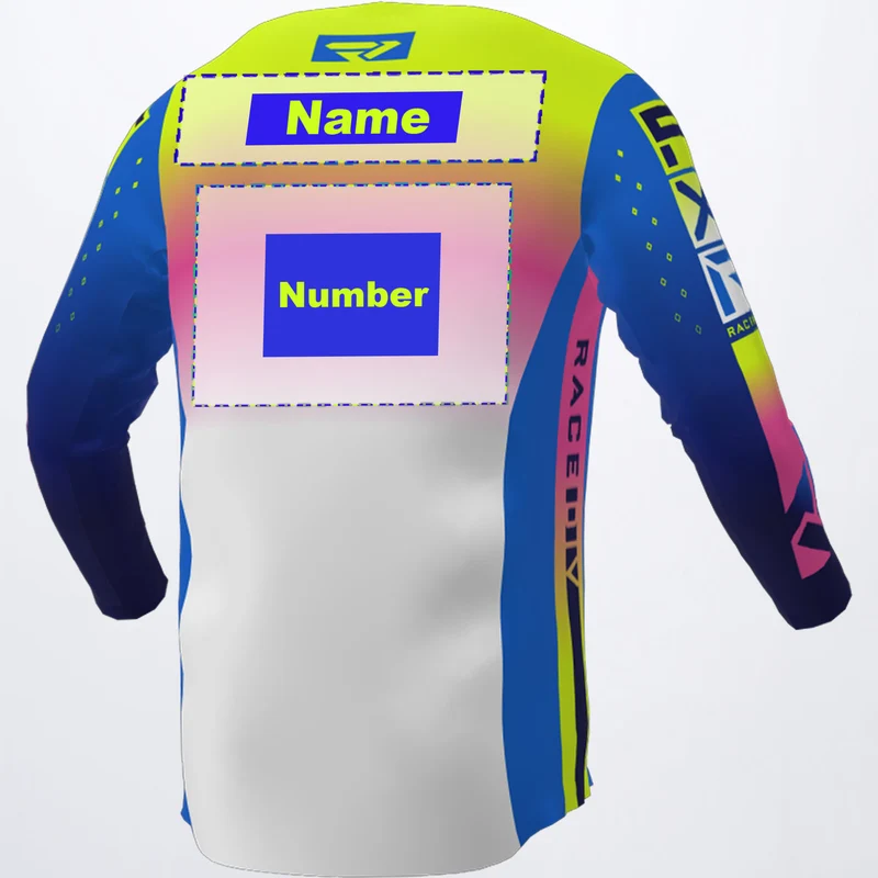 Blue/Hi Vis/Pink Custom Podium Pro Jersey