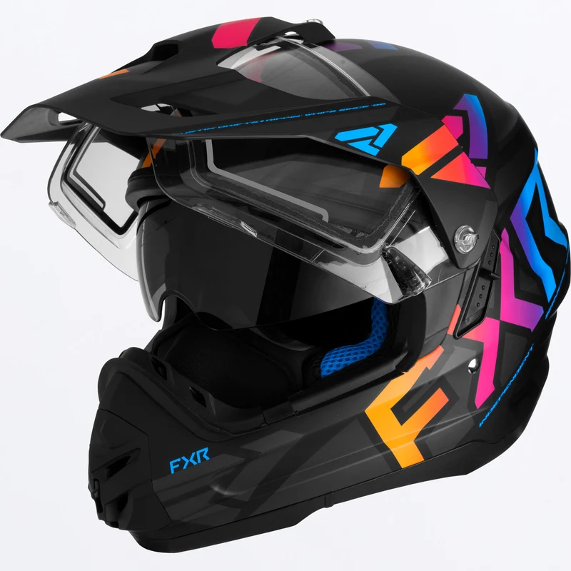 Torque X Team Helmet w/ E Shield & Sun Shade