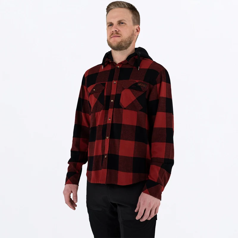 Men's Timber Hooded Flannel Shirt