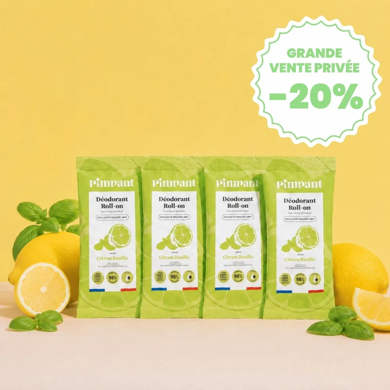 Recharges Déodorant Roll-On Citron-Basilic (x4)