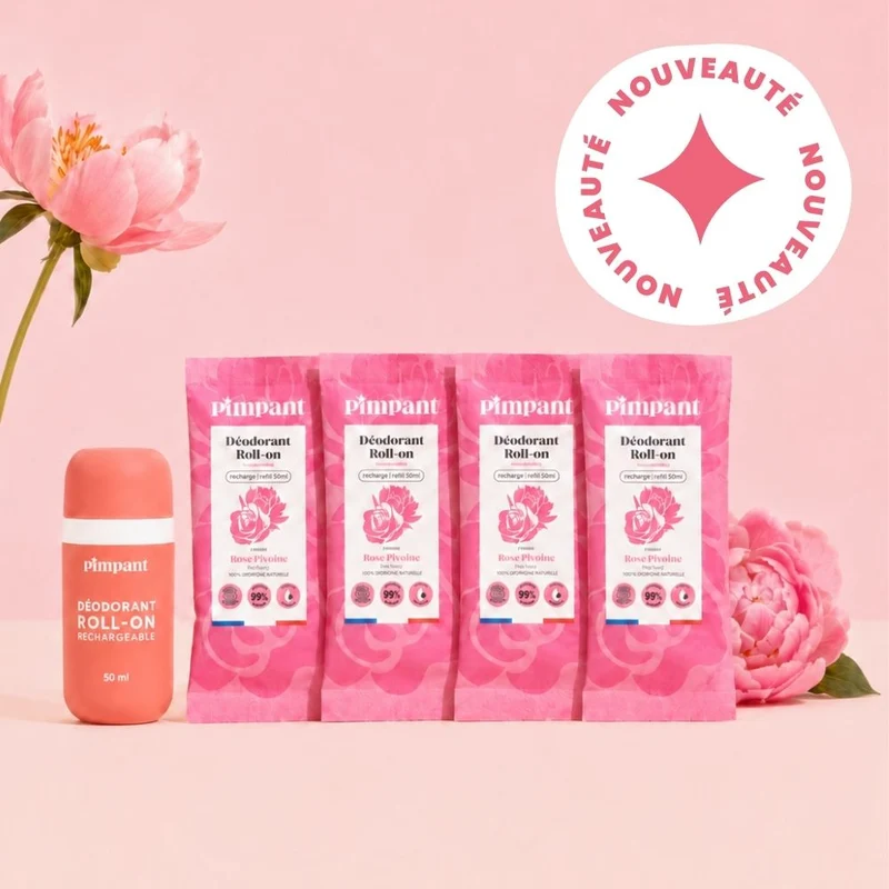 Pack Déodorant Roll-On Rose-Pivoine
