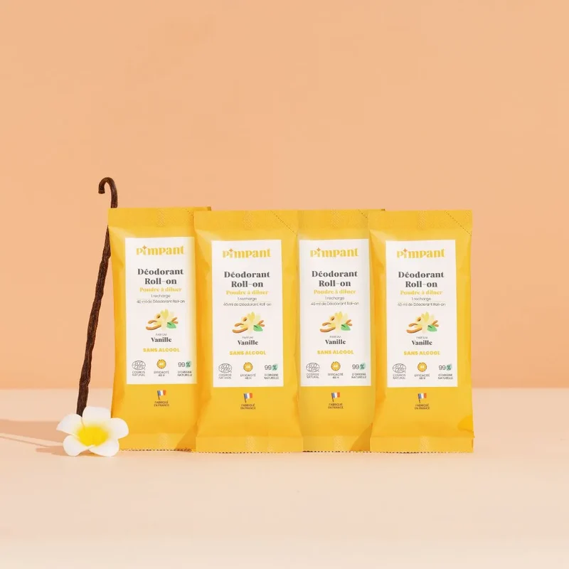 Recharges Déodorant Roll-On Vanille (x4)