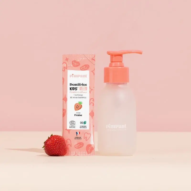 Kit Dentifrice Kids Fraise