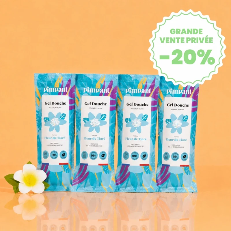 Recharges Gel Douche Fleur de Tiaré (x4)