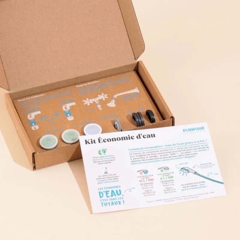 Kit Économiseur d'eau - Mousseur Robinet et Douche