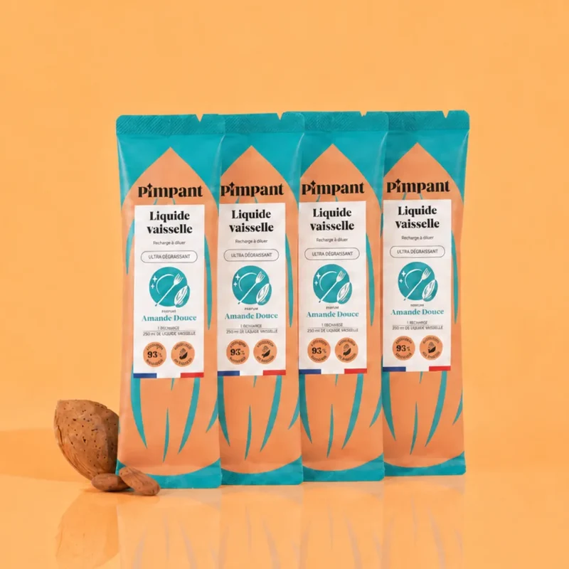 Recharges Liquide Vaisselle Amande Douce (x4)