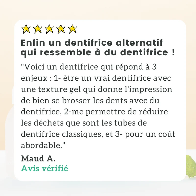 Kit Dentifrice Menthe (NOUVELLE FORMULE)