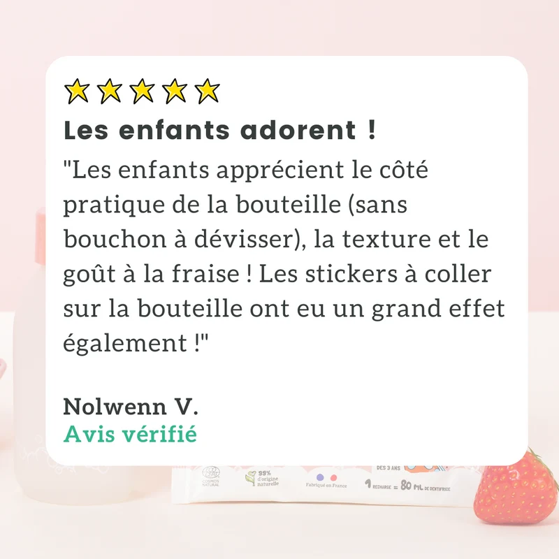 Pack Dentifrice Kids Fraise