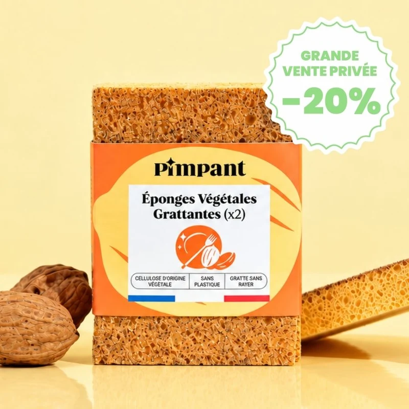 Éponge Grattante Végétale X2